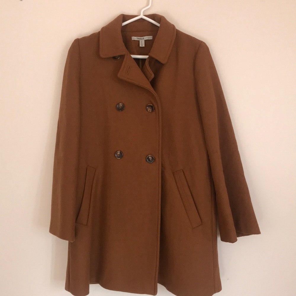 Brown and Effortless Pea Coat - 95% New!
